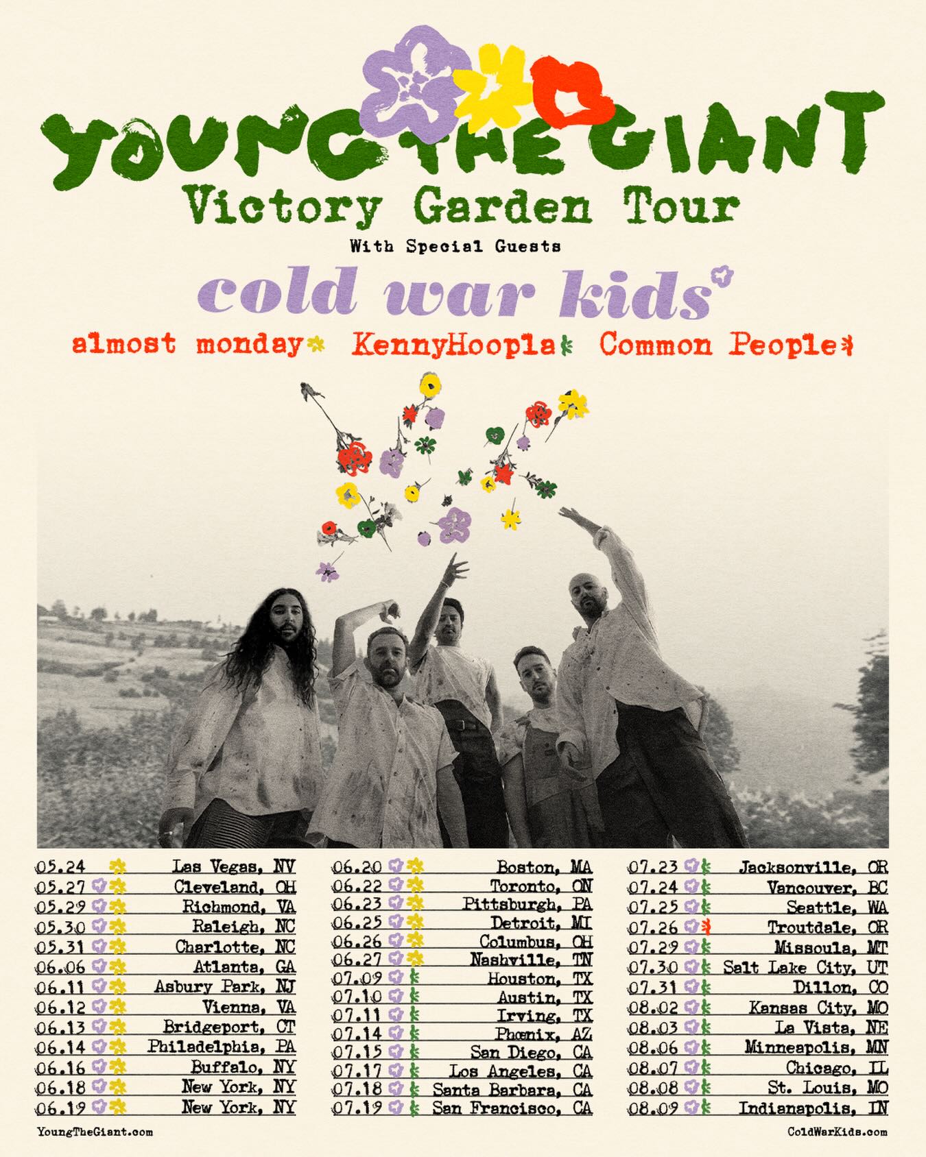 almost monday Victory Garden Tour Poster 2026
